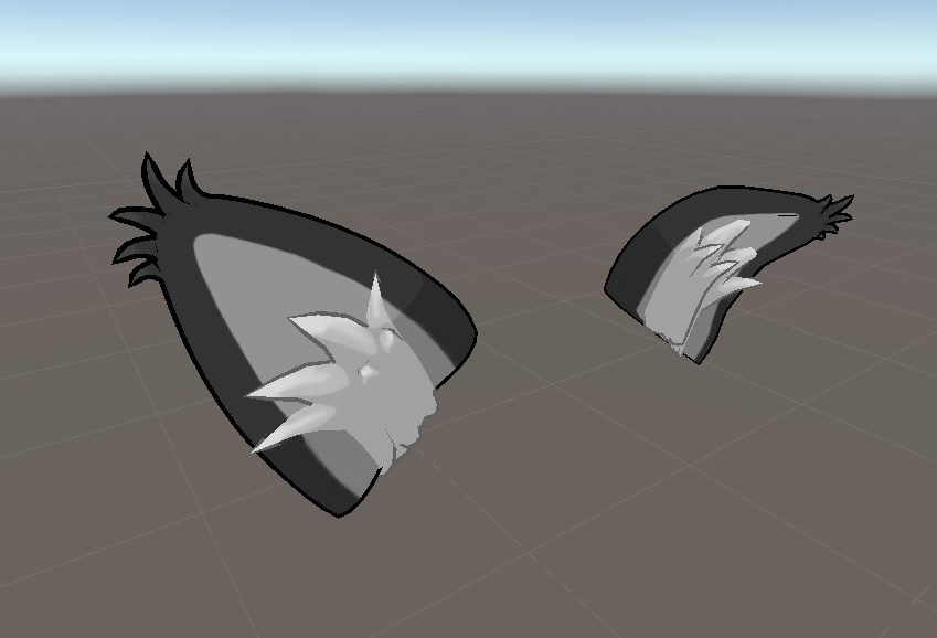 Rigged Cat Ears (fluffy)