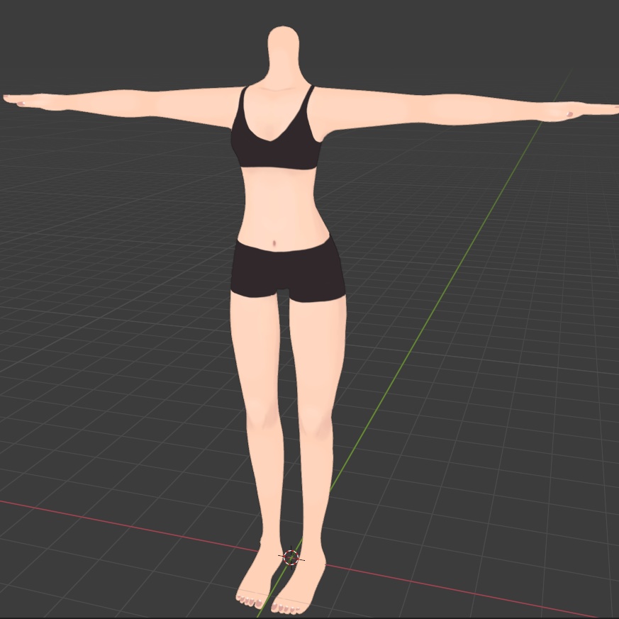 Rigged Female Base Body (Skinny) SFW+NSFW