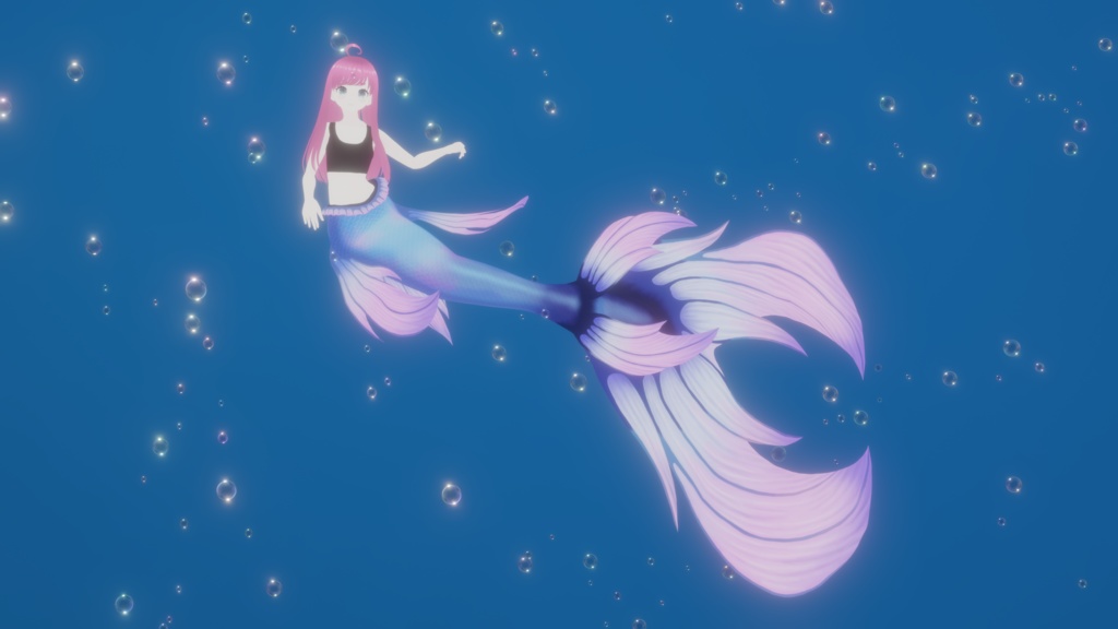 Rigged Mermaid Tail