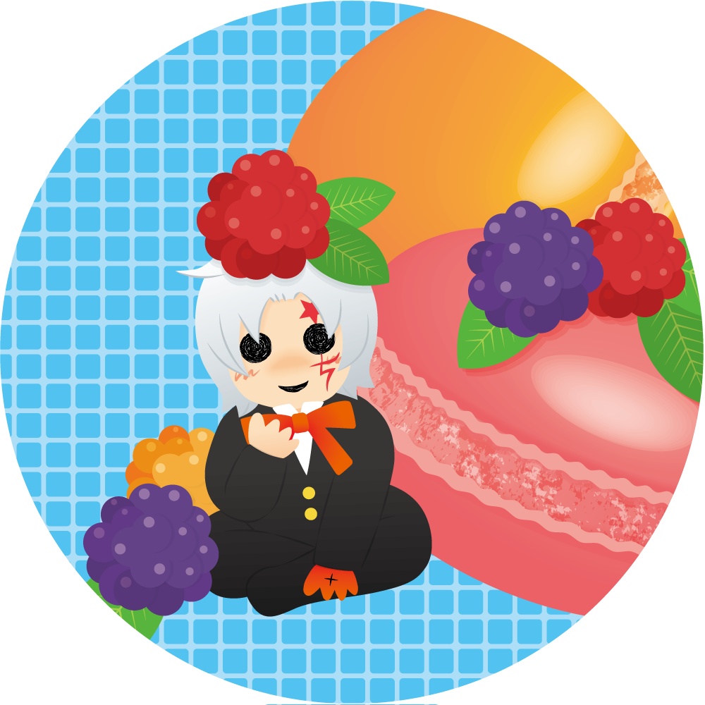 缶バッジ(マカロン)