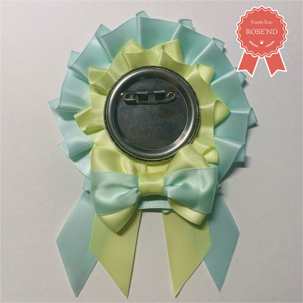 【量産品】57mm缶バッジ用✦痛ロゼット『ミント×レモン』