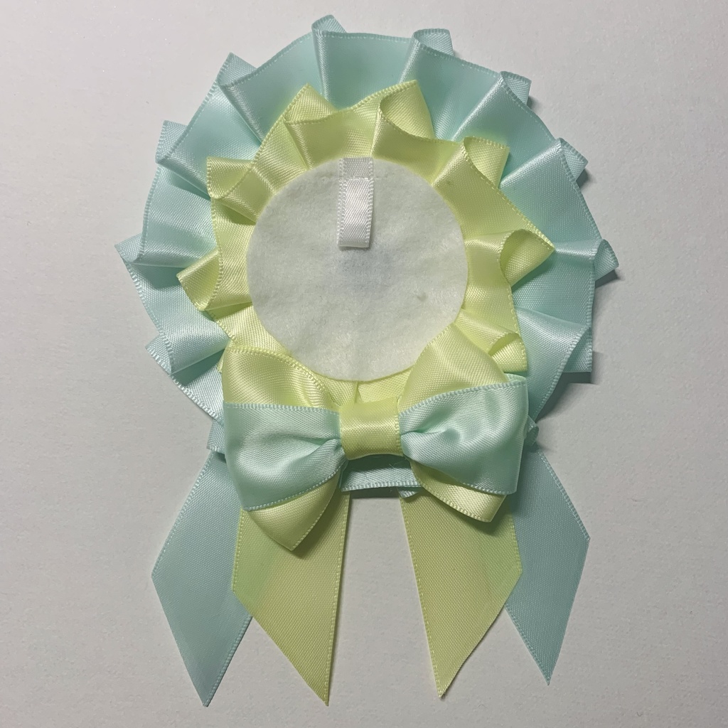 【量産品】57mm缶バッジ用✦痛ロゼット『ミント×レモン』