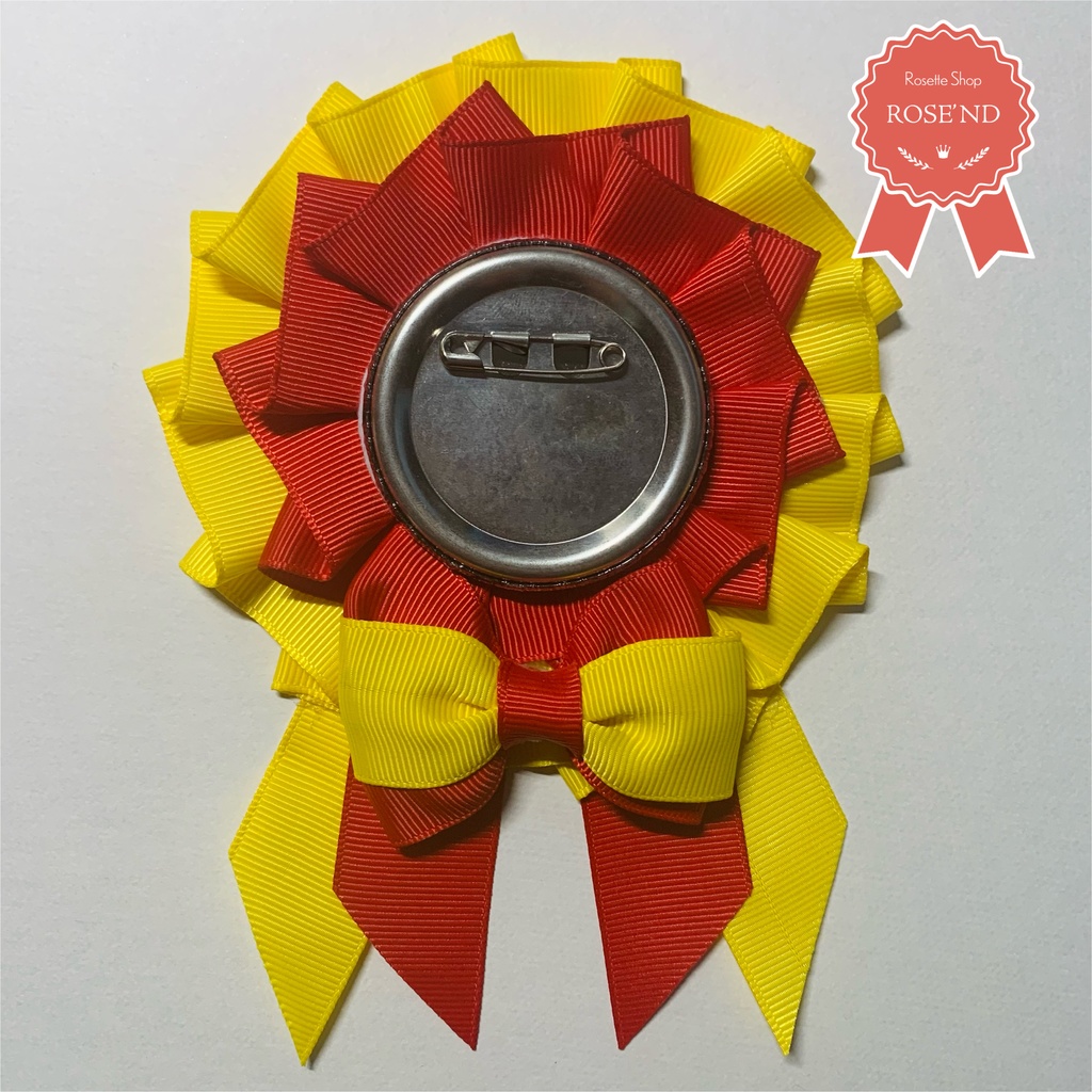 【量産品】57mm缶バッジ用✦痛ロゼット『マスタード×ケチャップ』