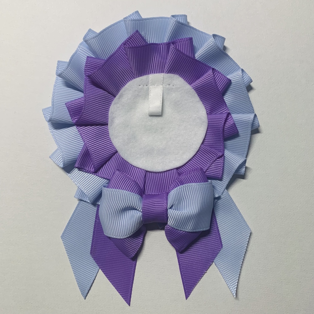 【量産品】57mm缶バッジ用✦痛ロゼット『勿忘草×菖蒲』