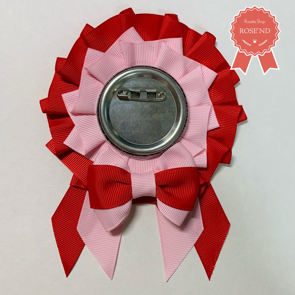 【量産品】57mm缶バッジ用✦痛ロゼット『いちごみるく』