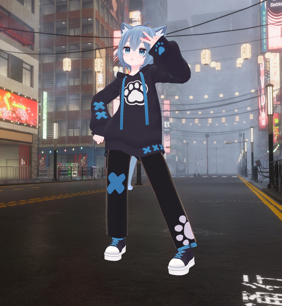 【VRChat想定】ラスクモチーフズボン！（無料）