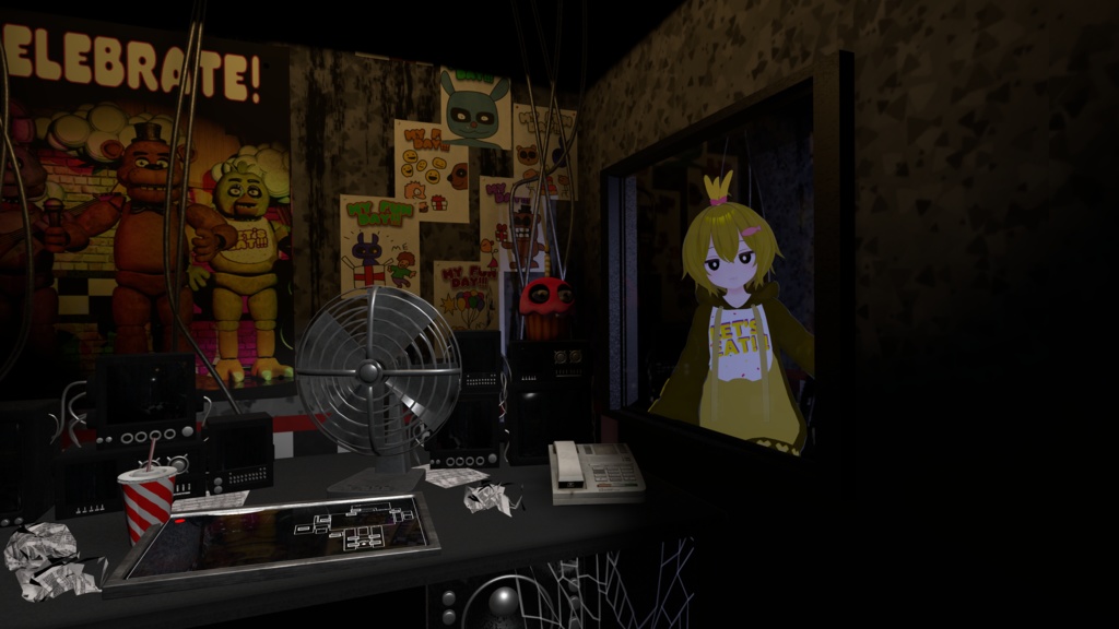 【VRChat想定】FNAFコスプレセット FNAF fanmade cosplay set