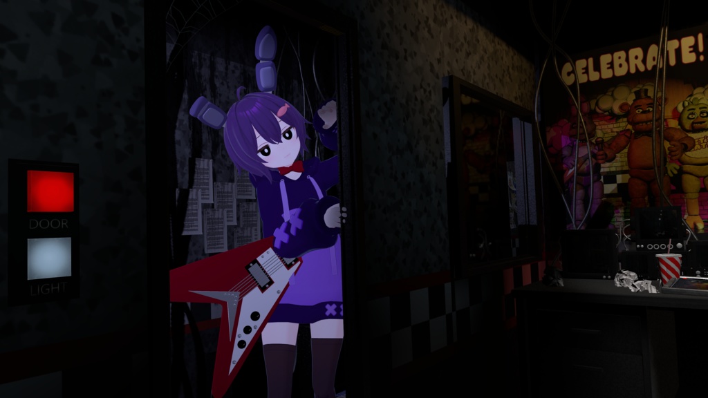 【VRChat想定】FNAFコスプレセット FNAF fanmade cosplay set