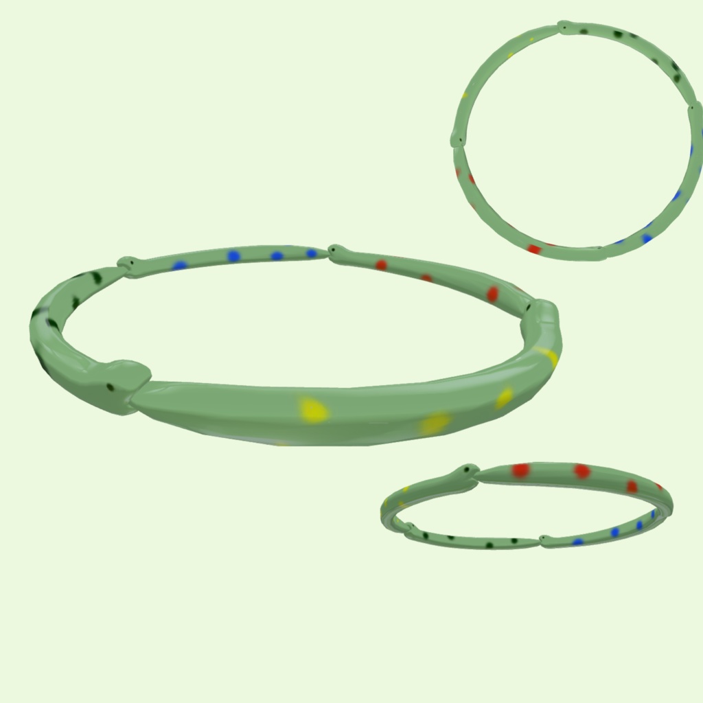 【VRChat想定】回る!!ヘビヘイロー!