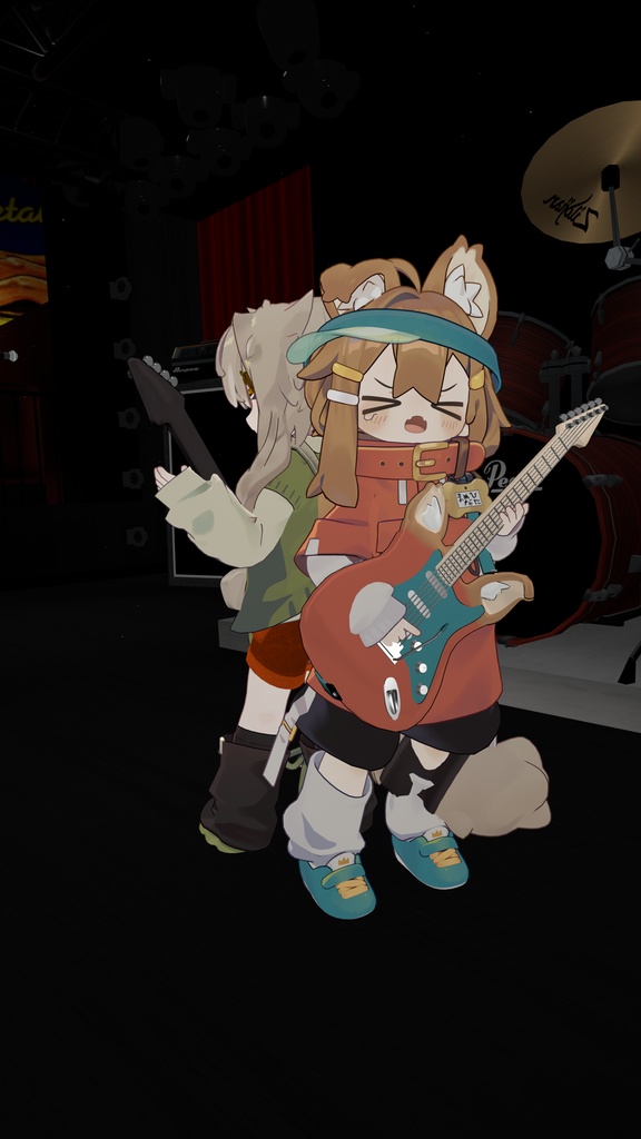 【VRChat想定】MA対応 まめひギター!!🎸