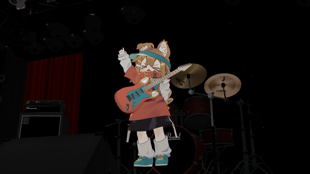 【VRChat想定】MA対応 まめひギター!!🎸