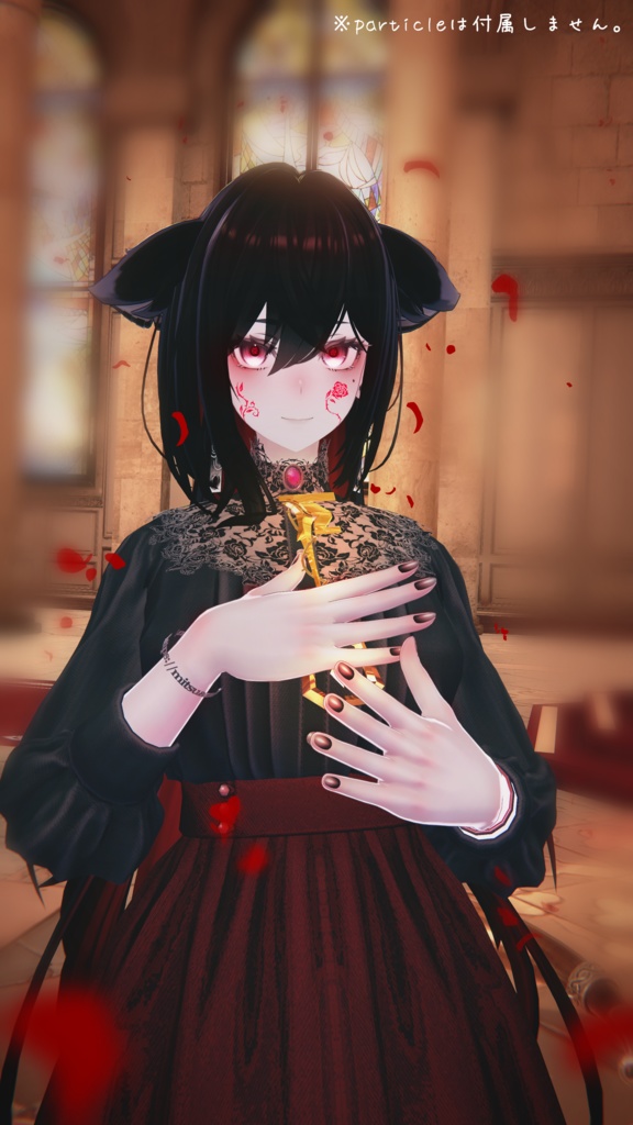 【VRChat想定】MA対応 変形ギミック&両手もちギミック付き 封界錠 スカーレットリベレーション