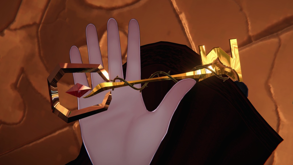 【VRChat想定】MA対応 変形ギミック&両手もちギミック付き 封界錠 スカーレットリベレーション