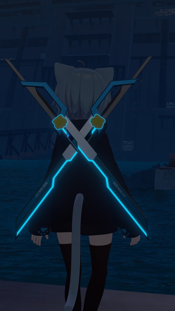 【VRChat想定】抜刀&斬撃ギミック MA対応 ラスクデュアルブレード