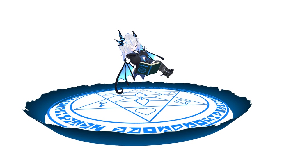 【VRChat想定】エルシオン肩掛け魔導書 MA対応
