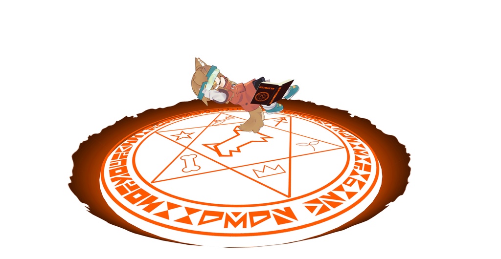 【VRChat想定】まめひ肩掛け魔導書 MA対応