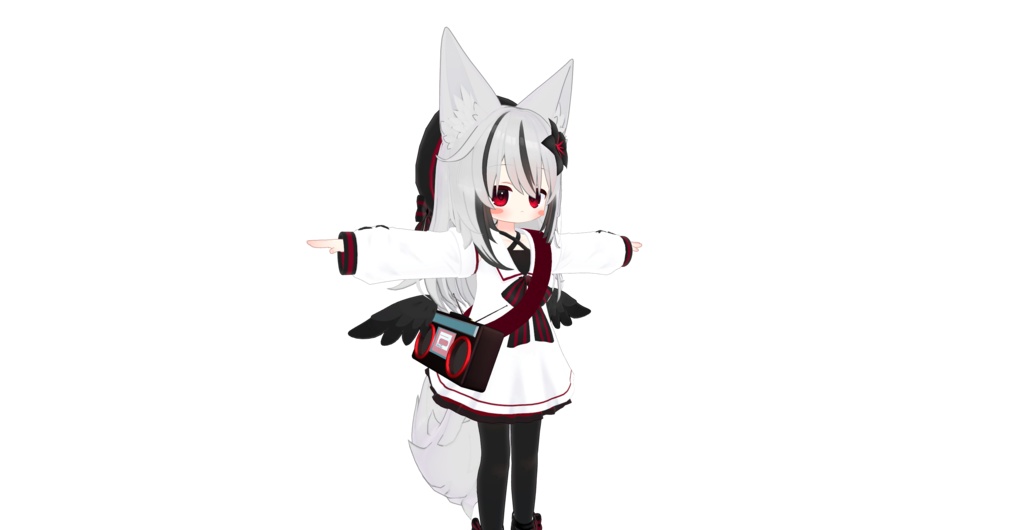 【VRChat想定】ラジカセバッグ