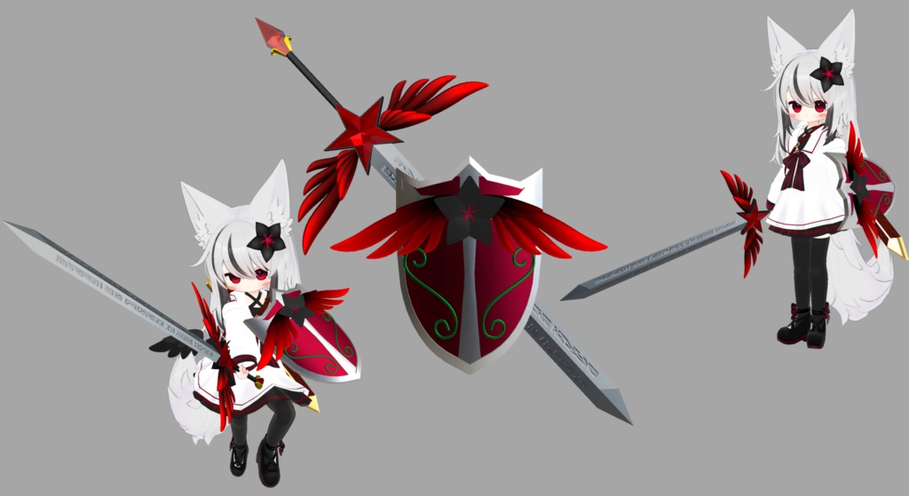 【VRChat想定】MA対応 ネメシスの盾