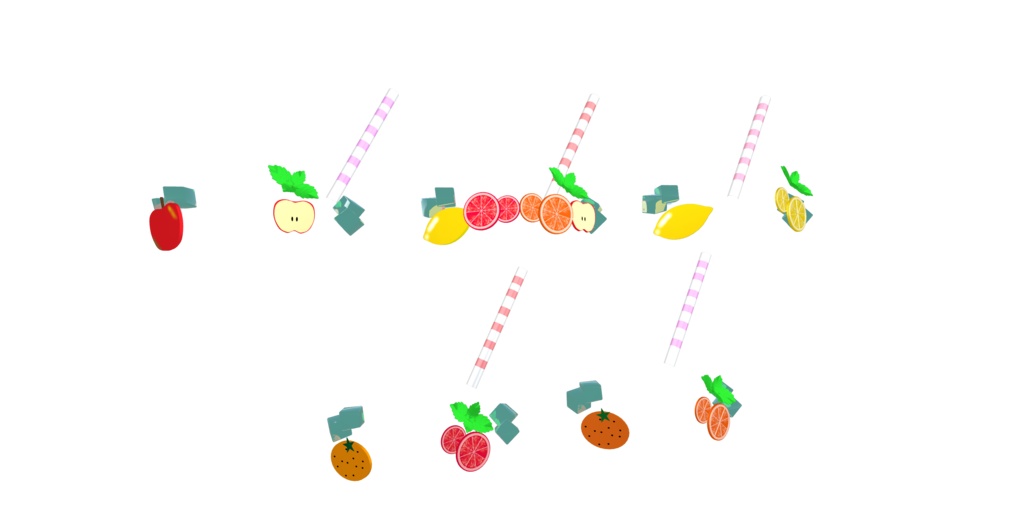 【VRChat想定】エードアクセサリーセット