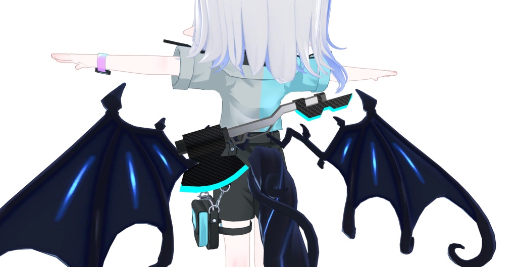 【VRChat想定】サイバーハンドアックス