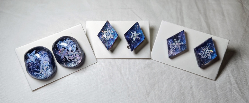 雪の結晶と海月