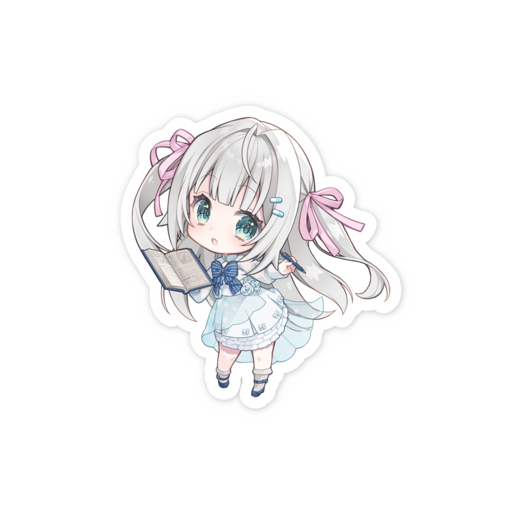 初配信記念!風音てとら ミニキャラスマホステッカー