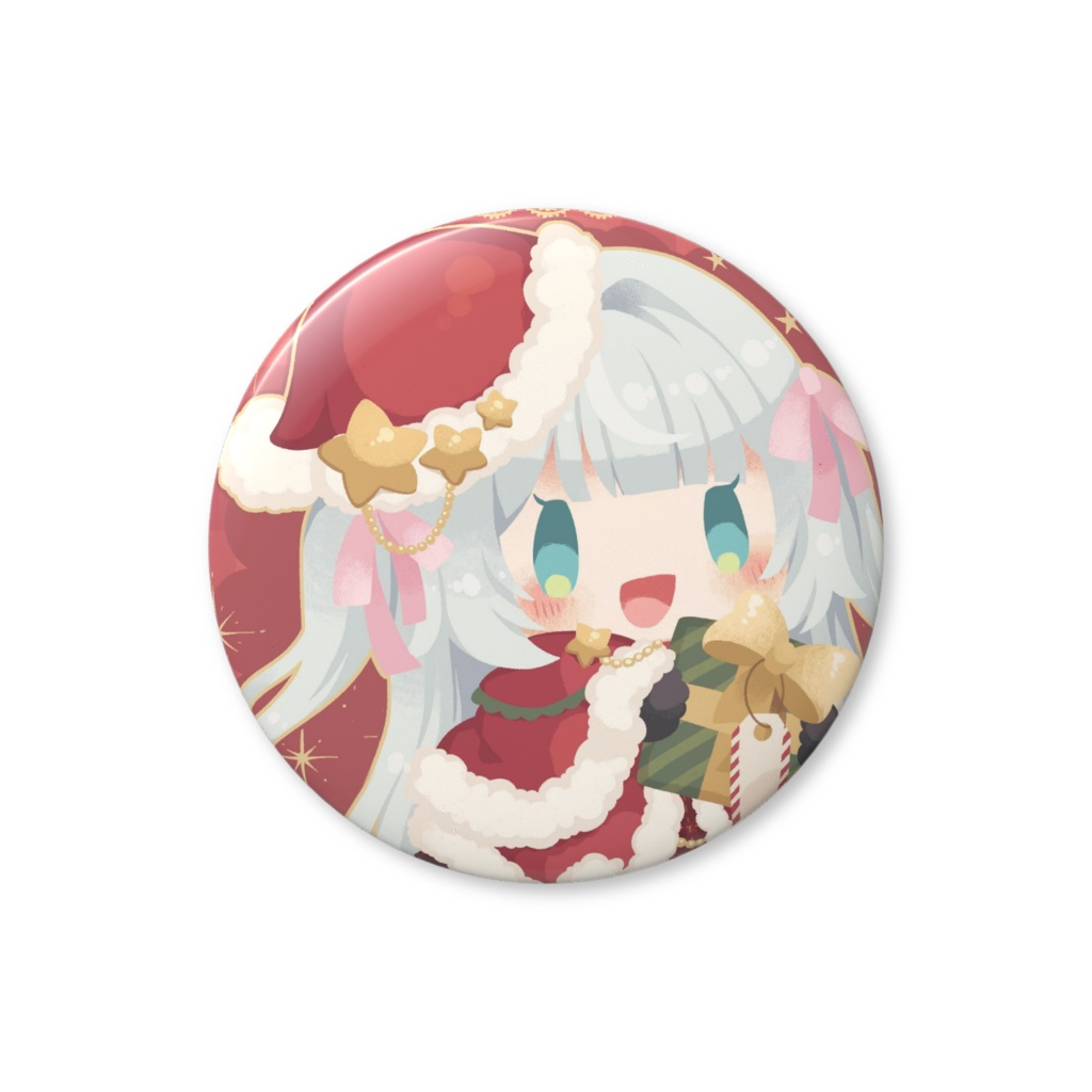 2024クリスマス缶バッジ サンタ