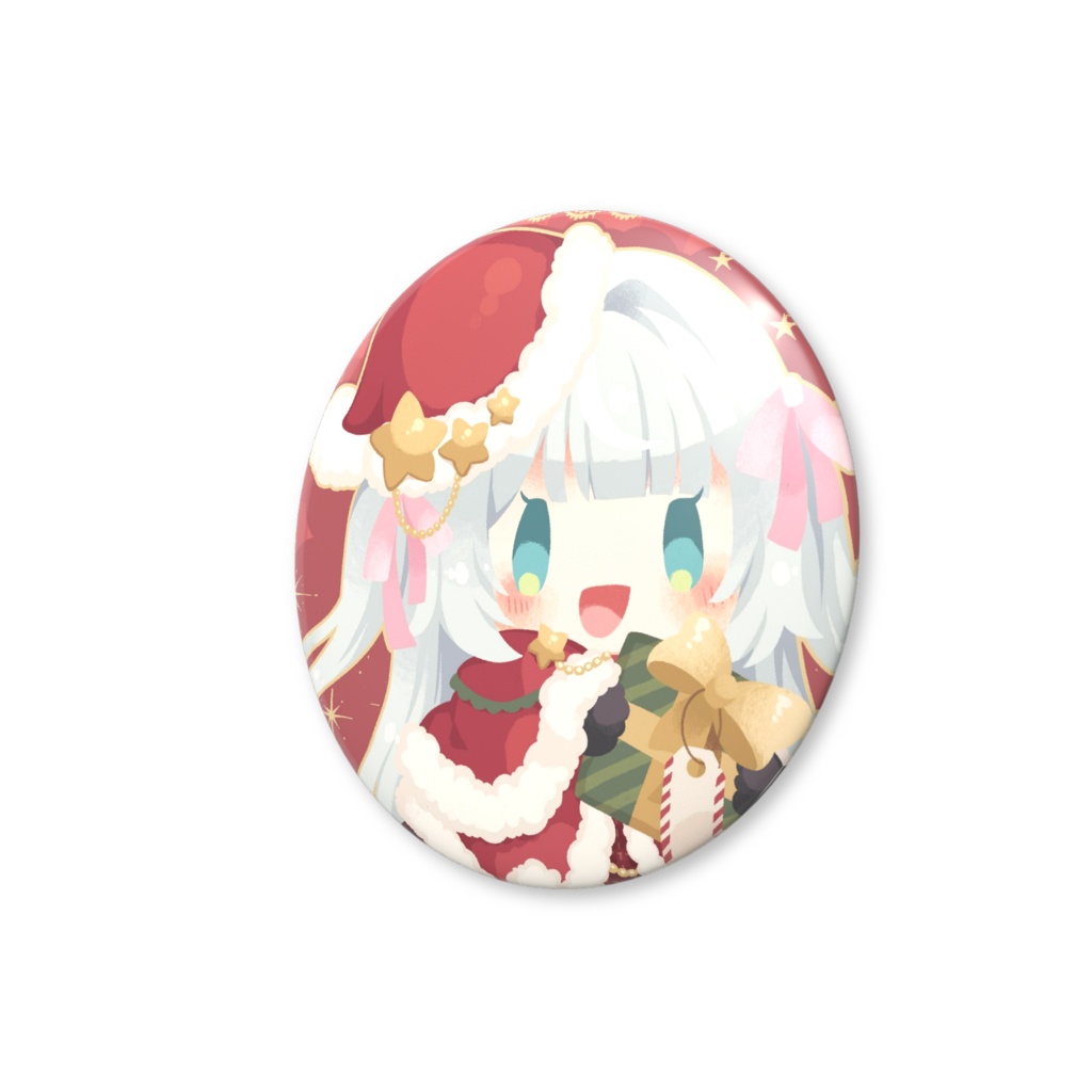 2024クリスマス缶バッジ サンタ
