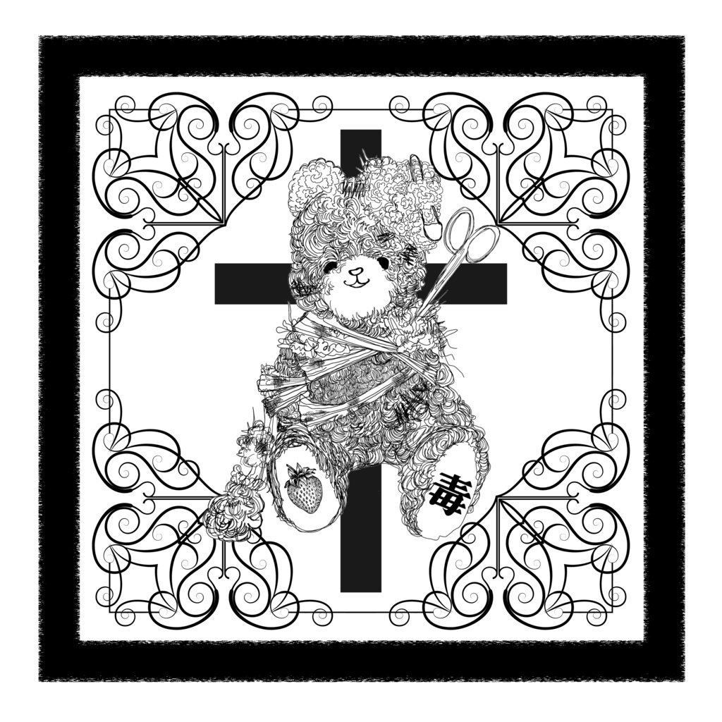 毒クマトートバッグ