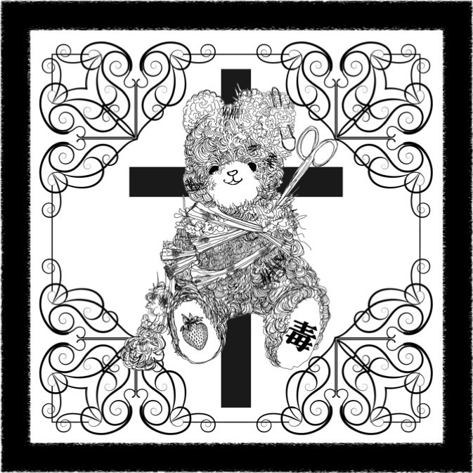 毒クマスマホケース✧クリア