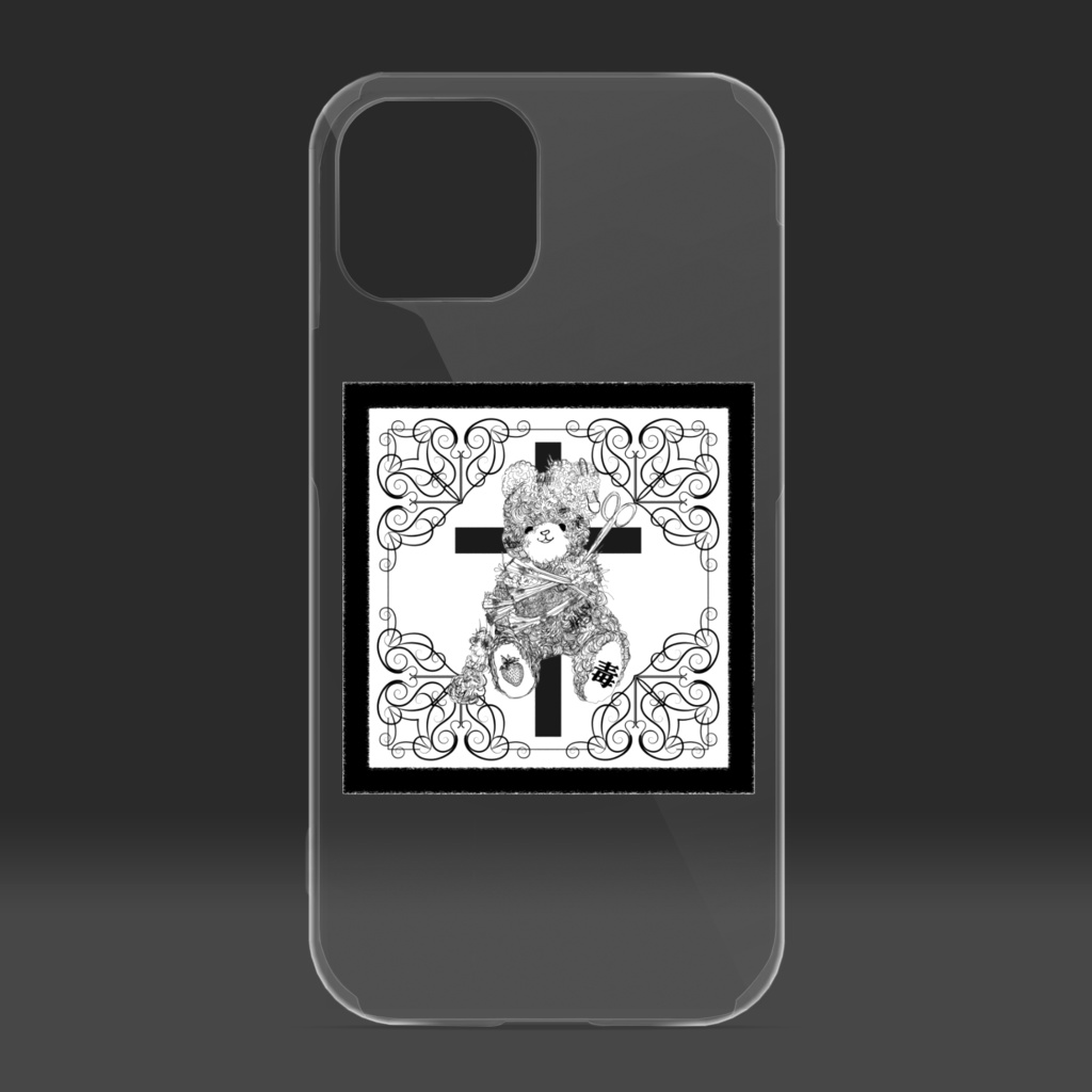 毒クマスマホケース✧クリア