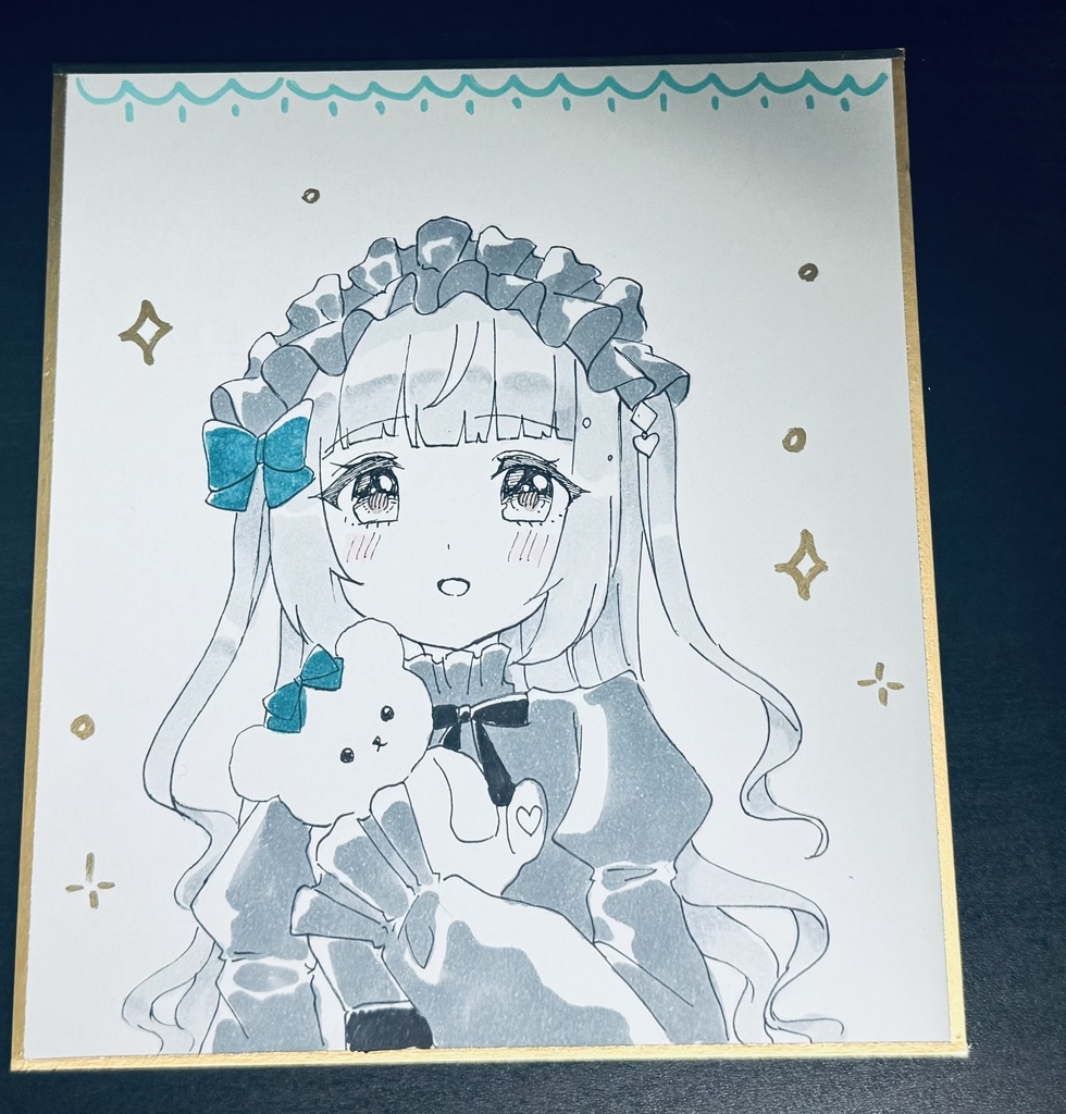 依田芳乃 直筆色紙(ゴスロリ)