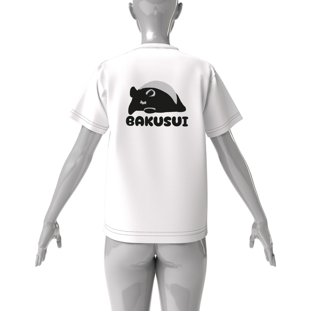 獏依れぐら【BAKUSUI】ビッグシルエットロゴTシャツ