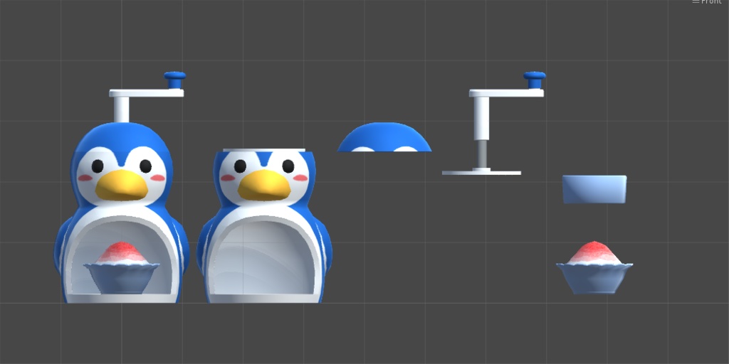 かきごおり(ギミック付き)【VRC向け3Dモデル】