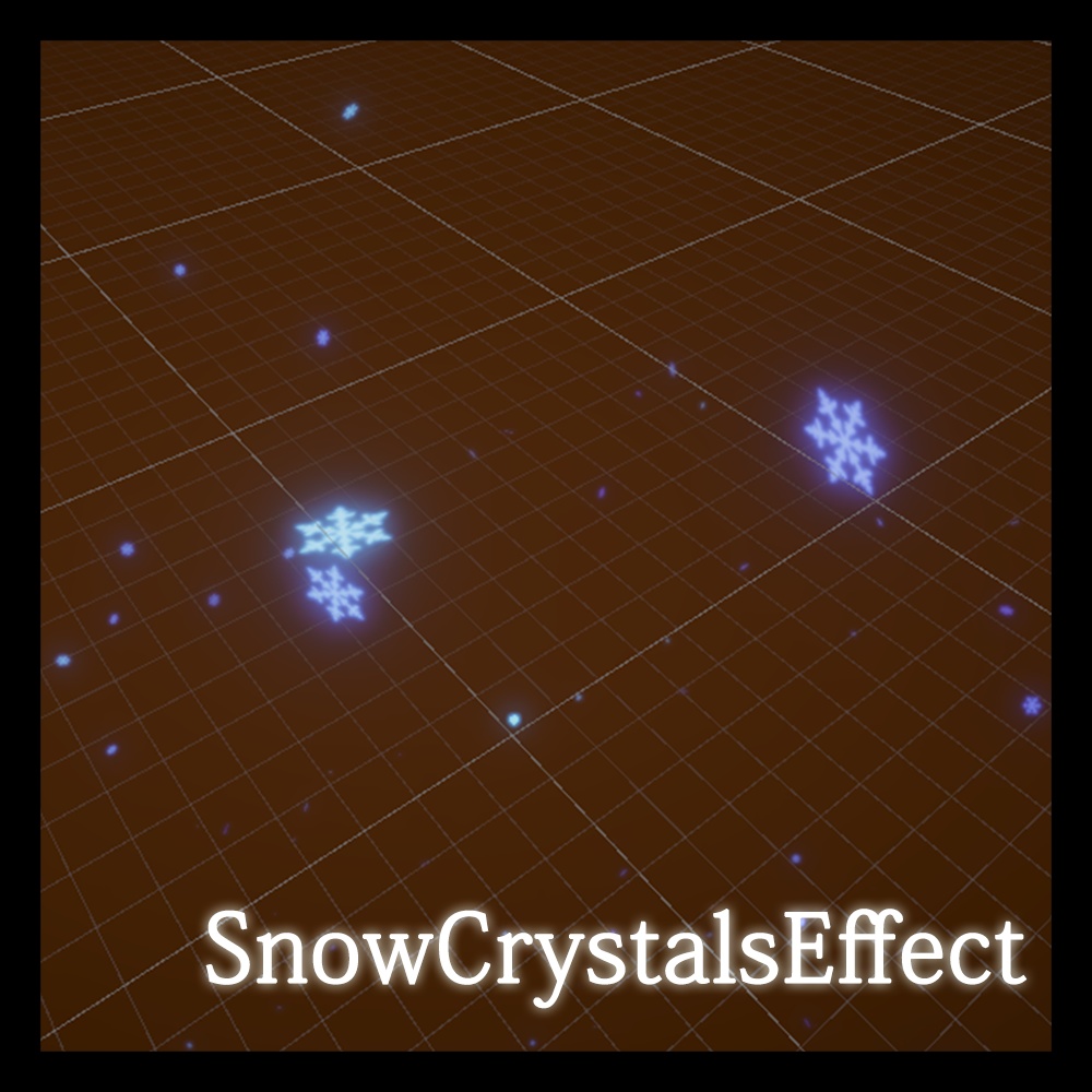 【Unity】雪の結晶エフェクト - Snow Crystals Effect