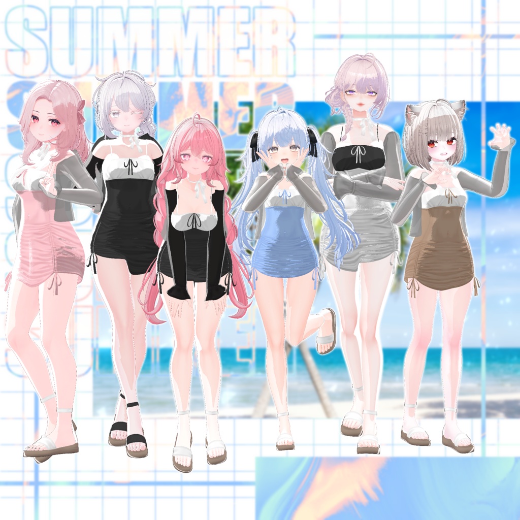 ★ Summer One piece ★ 【PB】 【6 Avatars】