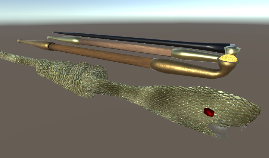 ローポリの煙管(三角面200)v2.1