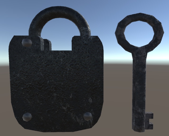 Antique Padlock(△1210)