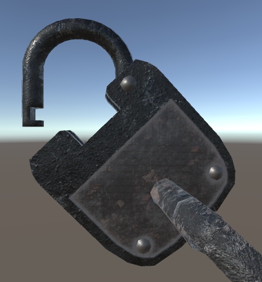 Antique Padlock(△1210)