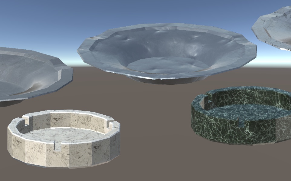 卓上灰皿(A:△356、B:△466、C:△464)