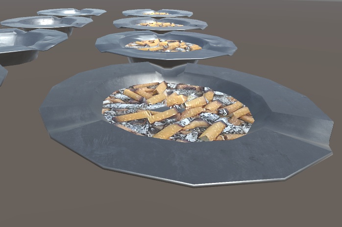 卓上灰皿(A:△356、B:△466、C:△464)