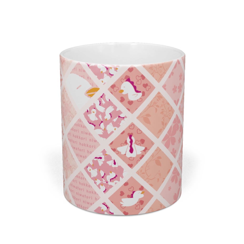 にわとりマグカップ(桜ピンク)