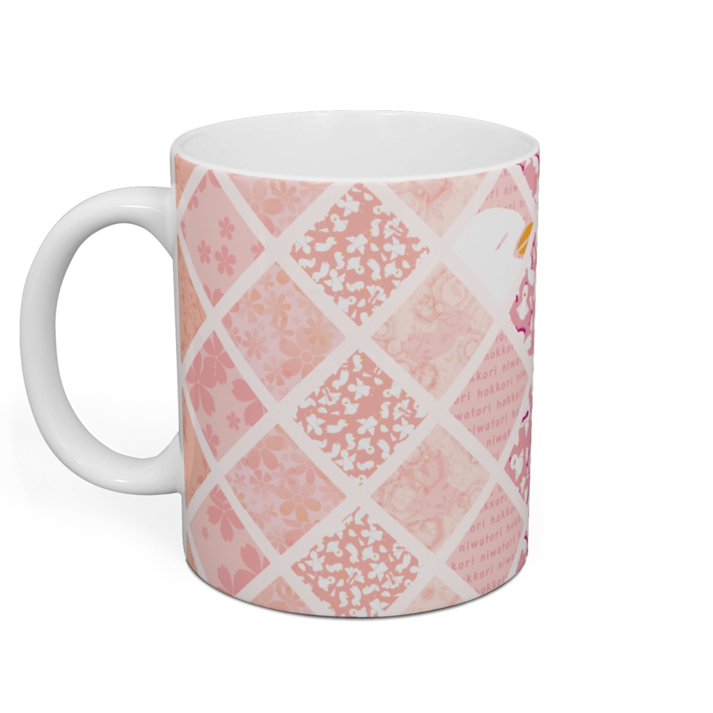 にわとりマグカップ(桜ピンク)