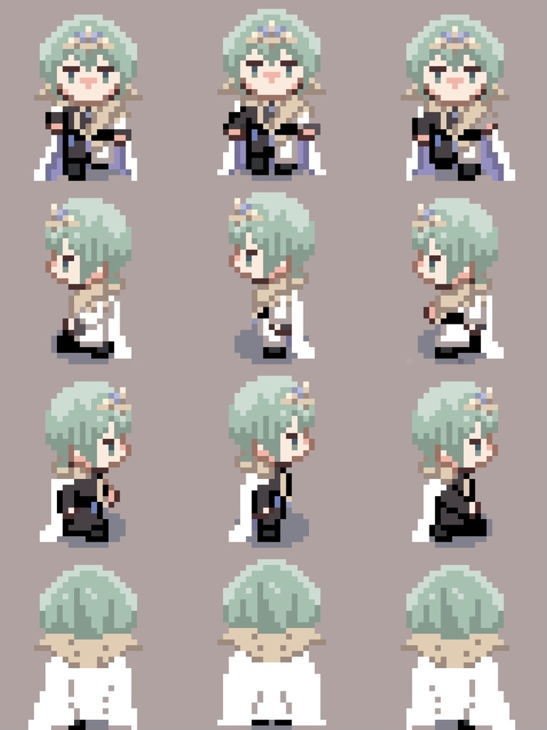 pictSQUARE用アバター ベレト4種