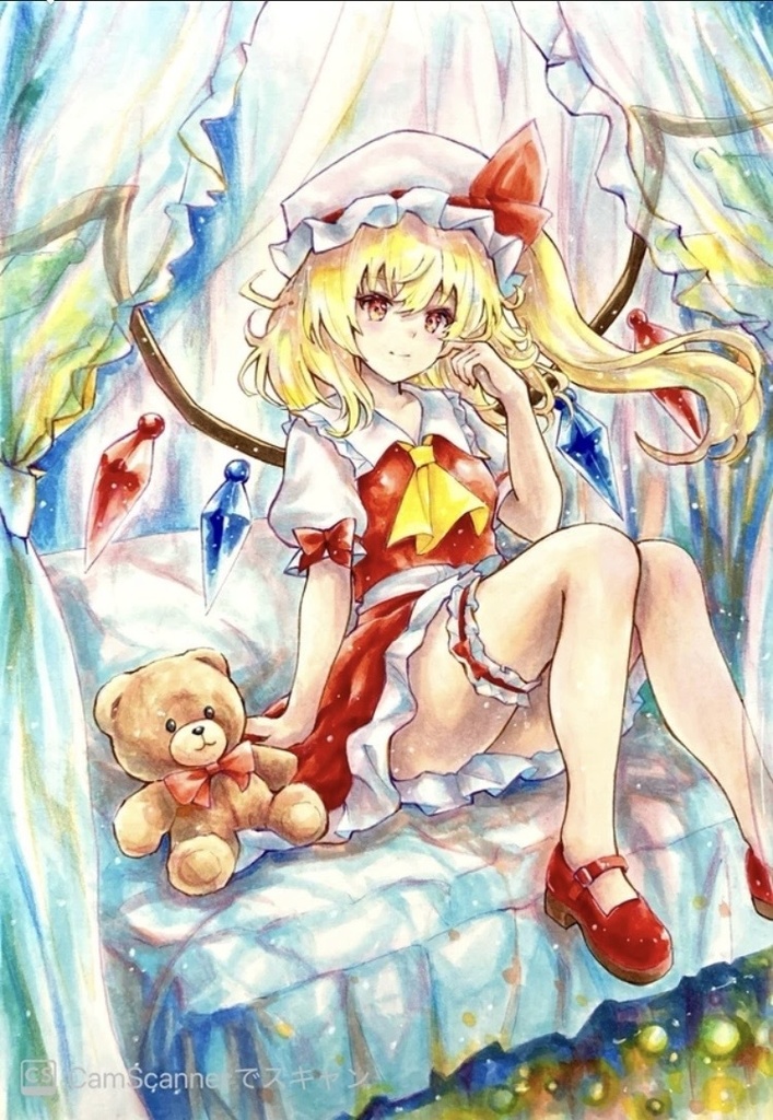 手描きイラスト　東方project フランドール・スカーレット