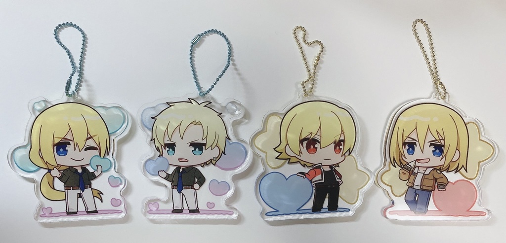 KOFGとMOWアクリルキーホールダー4種