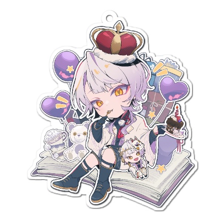 アクリルキーホルダー(53mm×44mm)_お誕生日ふるかわ2023ver