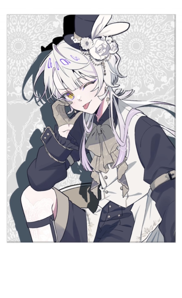 ランダムチェキ風カード_ふるかわはく。活動4周年記念