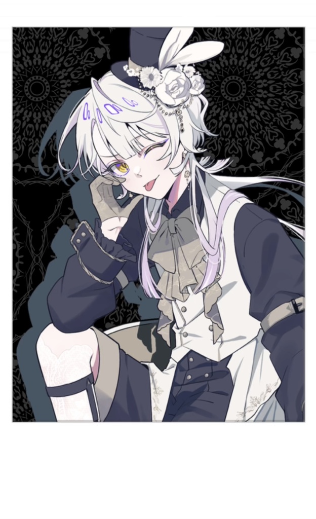 ランダムチェキ風カード_ふるかわはく。活動4周年記念