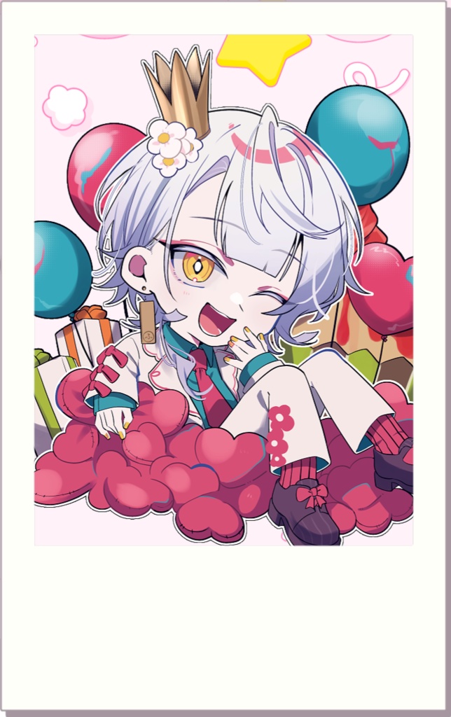 チェキ風トレカ_ふるかわはく。生誕2025ver.